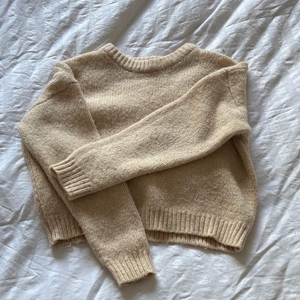 Garage Beige Women's Crew Neck Sweater